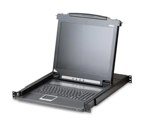 ATEN Slideaway LCD 17" černá / KVM konzole / 1U rack / 1280 x 1024 px
