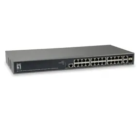 LevelOne GEP-2682 / Switch / 24x 1 Gbps / PoE+ 370 W / Managed L3 / 19"