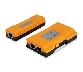 Equip oranžová / Tester kabelů / RJ-45, RJ-12, RJ-11 / LED indikace / CE