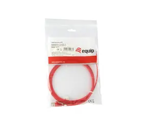 Equip Cat6a SlimFlex červená / Patch kabel / F/FTP / 2 m / LSZH / 500 MHz