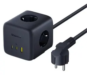 Baseus EnerFill FA11 Cosmic Black / Nabíjecí stanice / 67W / 3x AC / 2x USB-C / 1x USB-A