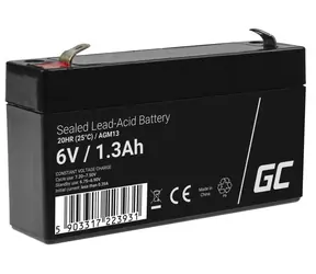 Green Cell AGM13 / Baterie / VRLA AGM / 6 V / 1,3 Ah
