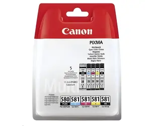 Canon PGI-580 CLI-581 PGBK C M Y BK / Multipack cartridge / Originální / pro PIXMA TS a TR / 5 ks