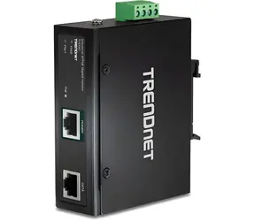 TRENDnet TI-IG90 / Průmyslový PoE injektor / IEEE802.3bt / 90W / 2x Gigabit / IP30 / -40~75°C