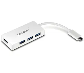 TRENDnet TUC-H4E bílý / USB hub / USB-C / 4x USB 3.0 / 5 Gbit/s