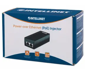 Intellinet PoE injektor 1-port 48V DC / Injektor PoE / IEEE 802.3af / 15,4 W / Cat5