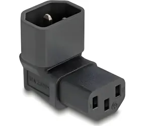 Delock Adaptér IEC 60320 C14-C13 černý