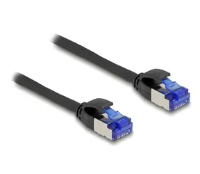 Delock černá / Patch kabel / RJ-45 / Cat.6a S/FTP / Slim / 0,25 m