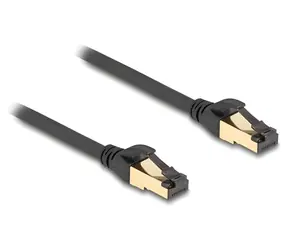 DeLock RJ45 Cat7 / Síťový kabel / S/FTP / 0,3 m / černá