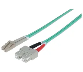 Intellinet modrá / Optický kabel LC/SC / Multimode OM3 / 1 m / LSZH plášť