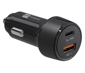 ER Power 30W černá / Autonabíječka / USB-C + USB-A / PD + QC