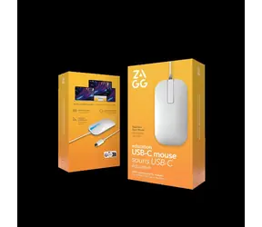 ZAGG Education bílá / Myš / Drátová / USB-C / Pro praváky