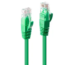 Lindy Cat6 U/UTP zelený 0,5 m / Síťový kabel / RJ-45