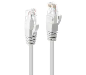 Lindy bílá / Patch kabel / Cat 6 U/UTP / RJ45-RJ45 / 3 m