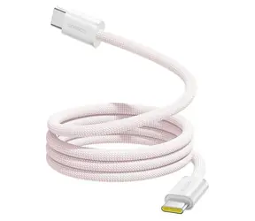 Baseus Dynamic 4 Pro Baby Pink / Datový kabel USB-C/USB-C / 100W / 1m / magnetický