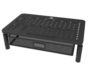 Maclean MC-947 černá / Stojan pod monitor a notebook / 13-32" / nosnost 20 kg / výška 11-15 cm