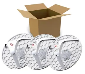 MikroTik RBLHG-5nD 3-pack / Venkovní jednotka / 24,5dBi / 802.11n / RouterOS L3