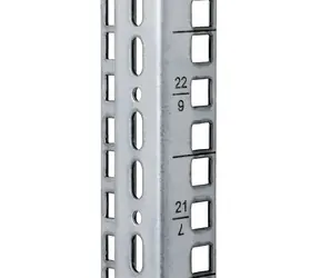 Triton vertikální lišta 4U / čtvercový otvor 9,5x9,5mm