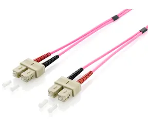 Equip optický kabel SC-SC OM4 0,5 m fialová / Patch kabel / Multimode / Duplex / LSZH