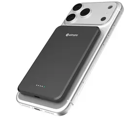 eSTUFF Magnetic Power Bank 5.000 mAh černá / Powerbanka / magnetická / USB-C / rychlonabíjení