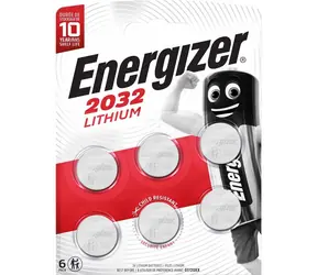 Energizer Lithiová knoflíková baterie CR2032 / 6ks / 3V