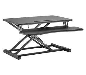 Equip černá / Podstavec pro monitor / nosnost 15 kg / 800 × 580 mm / MDF