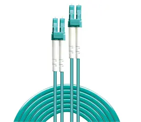 Lindy LC/LC zelená / Optický patch kabel / Multimode OM3 / 50/125 µm / Duplex / 2 m