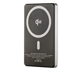 ER Power Qi2 Dual 5000mAh černá / Powerbanka / MagSafe / Qi2 / USB-C / 15W