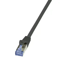 LogiLink PrimeLine černá / Patch kabel / Cat7 S/FTP / 0,5 m / RJ-45 / LSZH