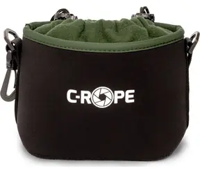 C-ROPE V2 černá, velikost S / Fotopouzdro / Neopren / 160 × 100 × 130 mm / s popruhem