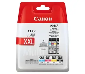 Canon CLI-581XXL BK C M Y / Multipack cartridge / Originální / pro PIXMA TS a TR / 4 ks