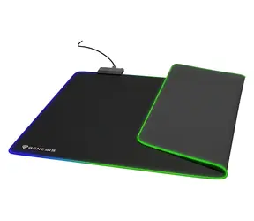 Genesis Boron 500 XXL RGB černá / Herní podložka pod myš / 800 x 400 x 4 mm / RGB podsvícení / USB