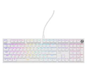 Genesis Thor 404 bílá / Herní mechanická klávesnice / RGB / Outemu Peach Silent / Drátové USB-A / US layout