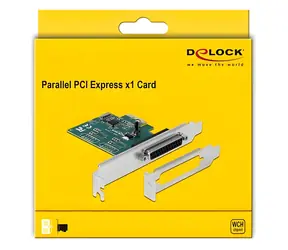 Delock PCI Express x1 / Karta PCI Express / 1x paralelní port / Low profile