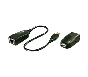 Lindy Classic USB 2.0 Extender / Prodlužovač / přes Cat5, Cat5e, Cat6 / dosah 50 m