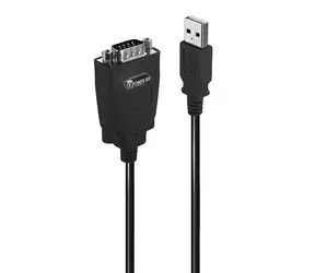 Lindy USB-RS485 černá / Konvertor / D9 konektor / 1 m / 3 Mbit/s