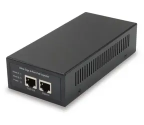 LevelOne PoE injektor 60W černá / PoE injektor / Gigabit / 802.3af/at/bt / 1x PSE
