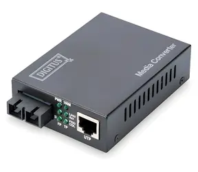 Digitus RJ-45/SC Singlemode / Mediakonvertor / Fast Ethernet / 100Base-TX - 100Base-FX / do 20 km