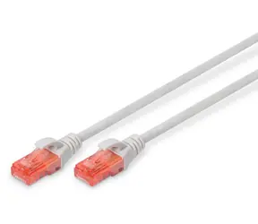 Digitus Cat6 U/UTP šedá / Patch kabel / RJ-45 / 1,5 m / 250 MHz / LSZH