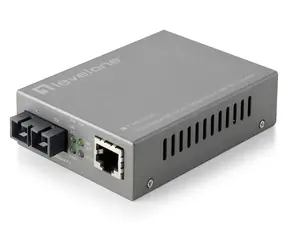 LevelOne WebSmart mediakonvertor RJ45-SC / Mediakonvertor / RJ45 - SC (SM) / 20 km / 1310 nm
