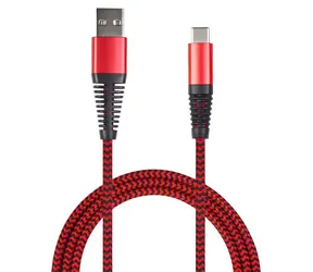 2GO USB-C 1 m červená / Datový kabel / USB 3.2 Gen 1 / nylon