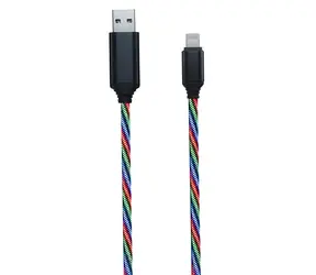 2GO Tricolor / Nabíjecí a datový kabel / USB - Lightning / LED podsvícení / 1 m