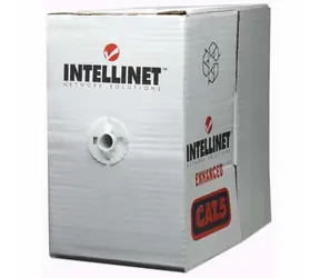 Intellinet U/UTP Cat6 / Instalační kabel / 305 m / CCA / šedá