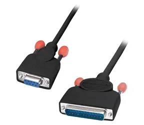 Lindy 9 na 25 pin šedá / Sériový kabel / 2 m / Sub-D