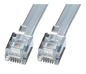 Lindy RJ-12 5 m šedá / Telefonní kabel / RJ12-RJ12 / 1:1 / 6 žil