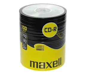 Maxell CD-R 700 MB / 52x / 80 min / 100 ks / Spindl