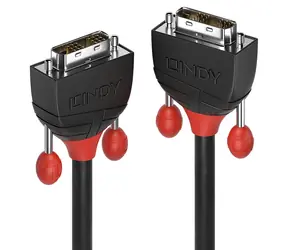 Lindy DVI-D Single Link Black Line 10 m černá / Kabel / DVI-D - DVI-D / 1920×1200 px