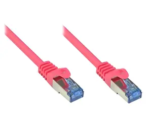 Good Connections Cat.6A S/FTP magenta / Patch kabel / RJ-45 / 2 m / 500 MHz / 10 Gbit/s
