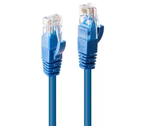 Lindy Cat6 U/UTP modrá / Patch kabel / RJ-45 / 1 m