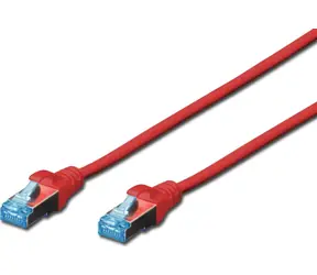 Digitus Cat5e červená / Patch kabel / RJ45 - RJ45 / SF/UTP / 2 m / AWG 26/7